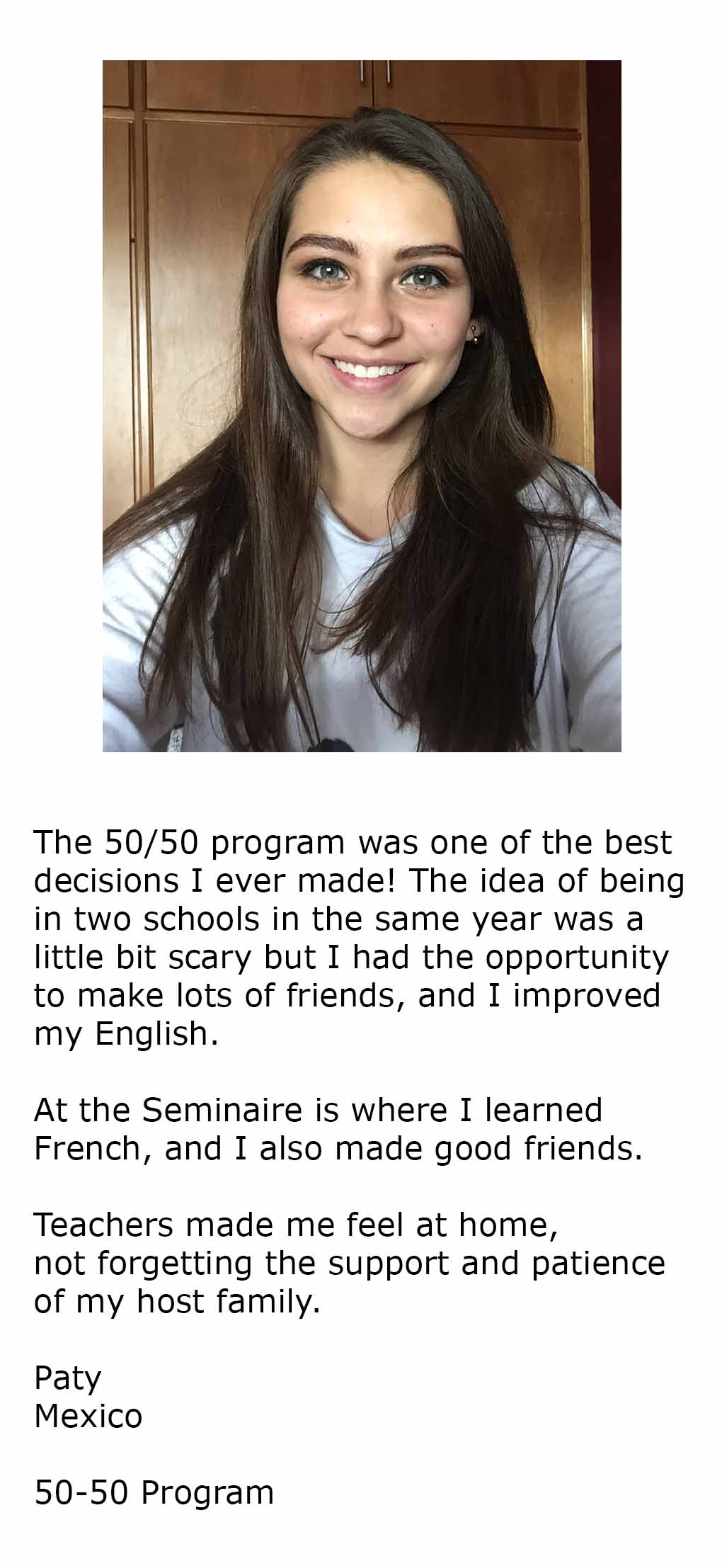 International student testimonials from Paty Diaz