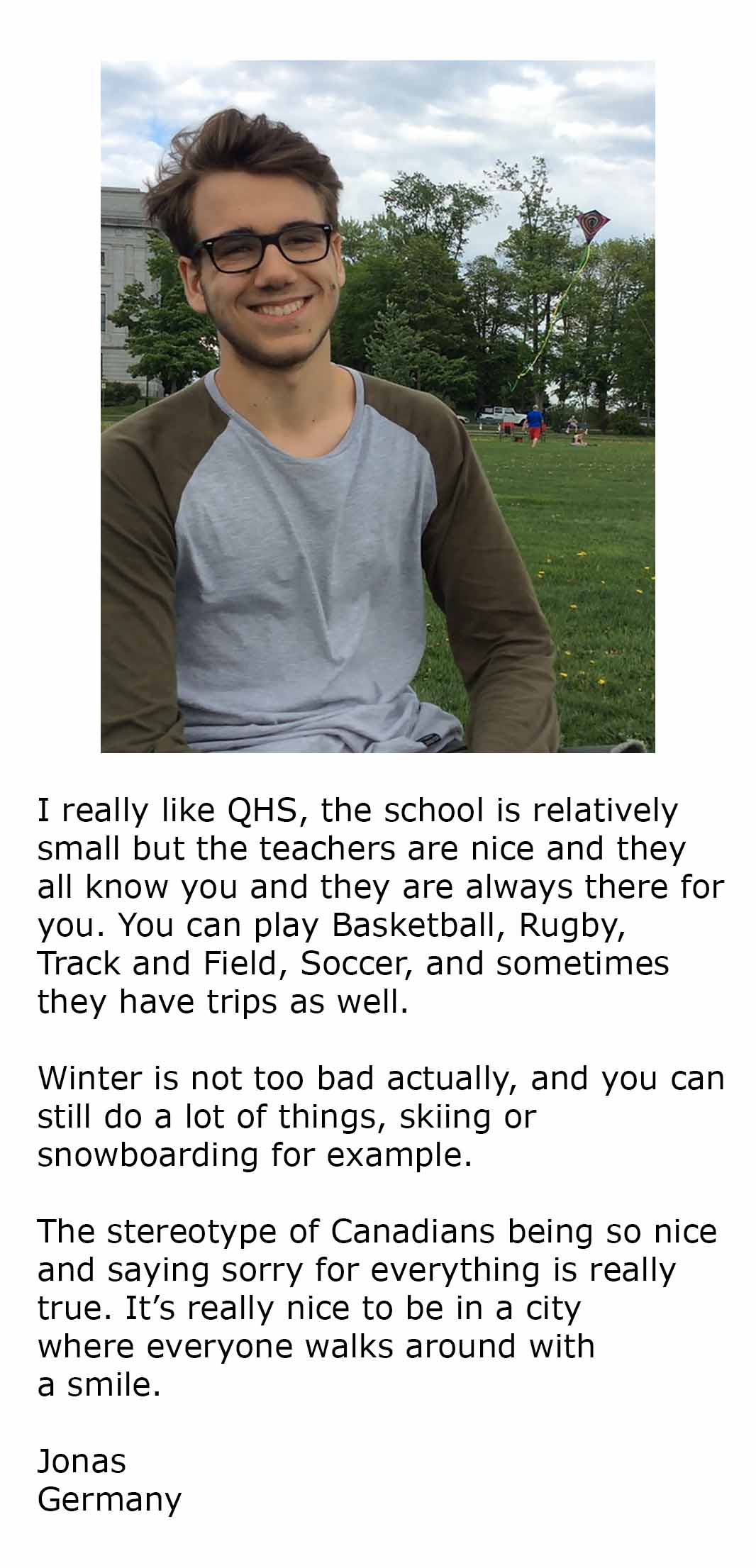 International student testimonials from Jonas Dehler